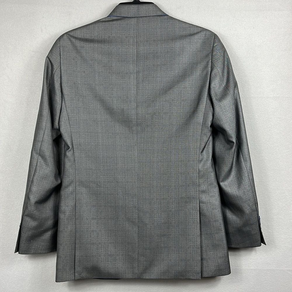 Billy London UK Mens 2 Button Blazer Size 38L Gray Polyester Rayon - Picture 4 of 10